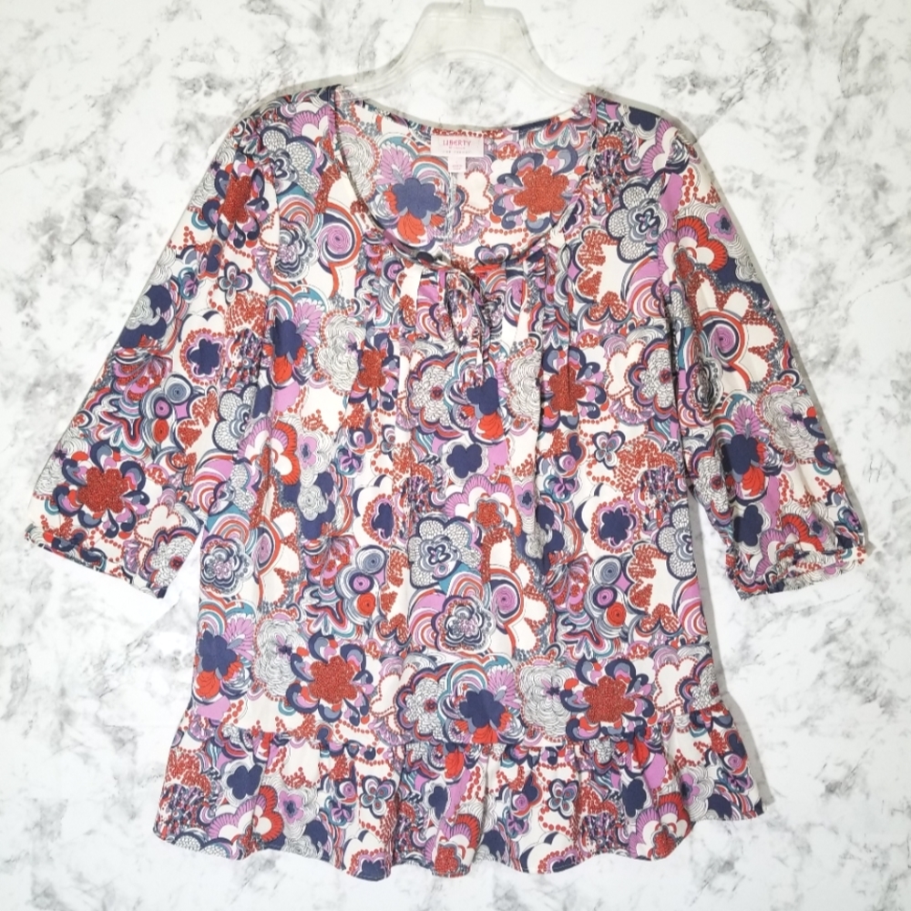 Liberty of London for Target Floral Boho Tunic Sz L